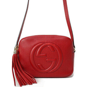 Gucci Soho Disco Pebbled Leather Interlocking GG Tassel Crossbody Bag